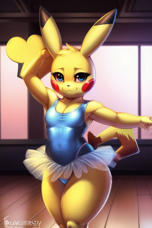 by zackary911, zackary911, (((Pikachu, anthro, extremely detailed, extremely detailed legs, extremely detailed arms, extremely detailed face, perfectly detailed eyes, ultra-detailed hands, perfectly detailed anatomy, well shaped body, female)): solo, curve...