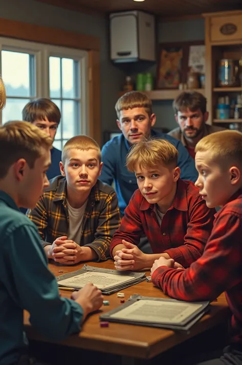 Letterkenny with bowl cuts
