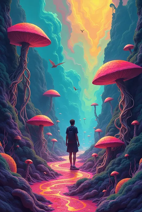 Trippy/mushroom world/bong smoker/fantastic 