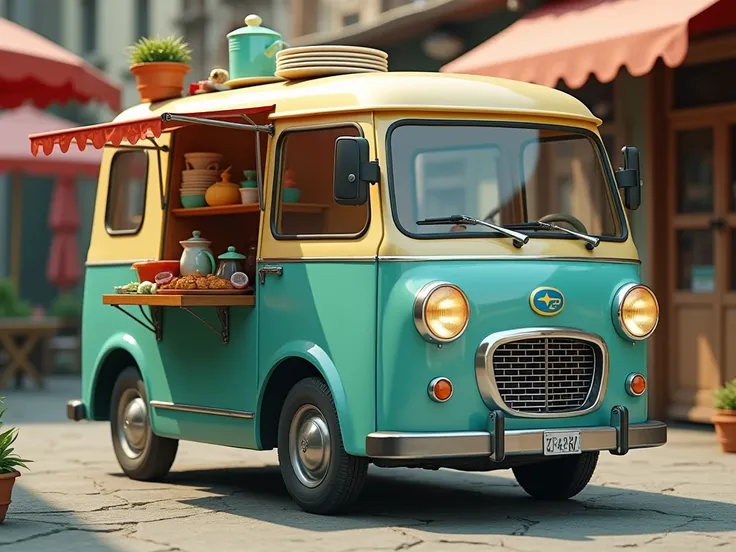 New Subaru３６０ kitchen car、 Retro Style 