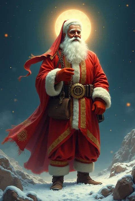 Santa claus with shri ram