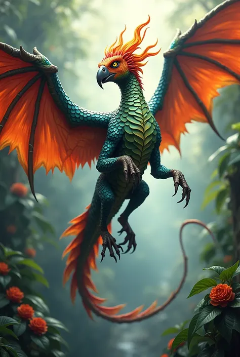 Combining a parrot with a dragon