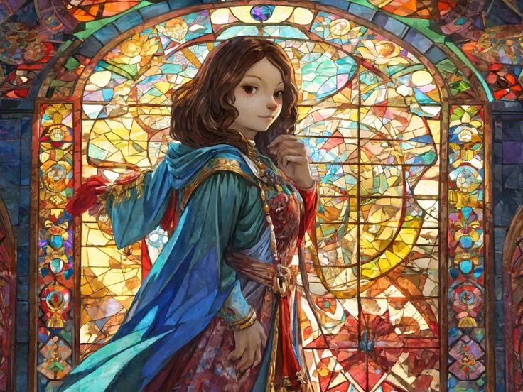  stained glass、Mona Lisa