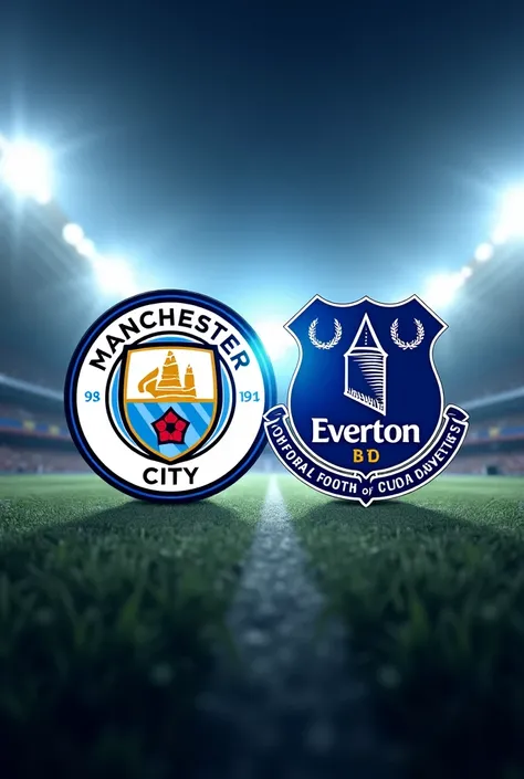 Mancity vs everton photo logo