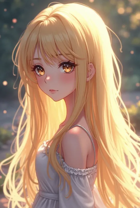 a close up of a woman with long blonde hair and a dress, blonde anime girl with long hair, anime girl with long hair, beautiful anime portrait, beautiful anime girl, girl with white hair, beautiful anime woman, a girl with blonde hair, long blonde hair and...