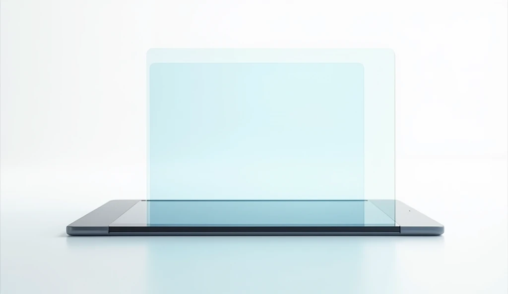 83. A tablet with an online banking app and account details open solid white transparent background --ar 3:2**  
