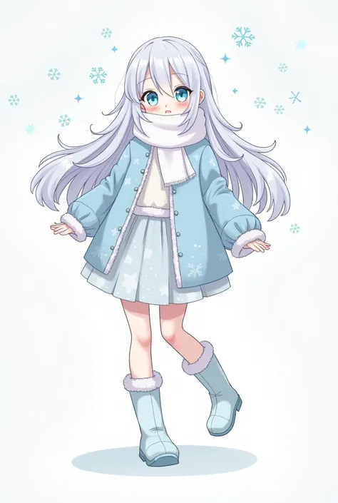 *Character Design: Teenage Yuki**

- **Name Meaning**: "Yuki" (雪) means "snow" in Japanese, so her design should evoke a connection to winter and snowflakes.
  
- **Appearance**: 
  - **Hair**: Yuki has long, flowing silver-white hair that shimmers like fr...