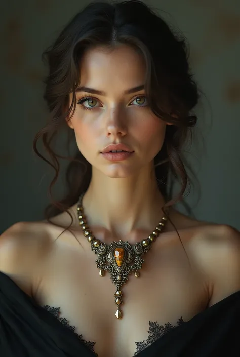 woman wearing a necklace