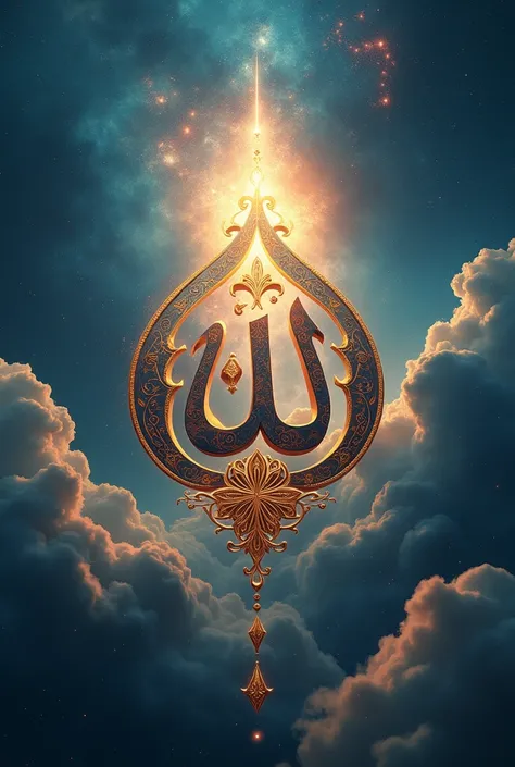 A realistic image of allah name