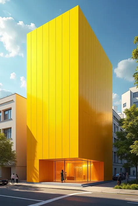 Yellow building
