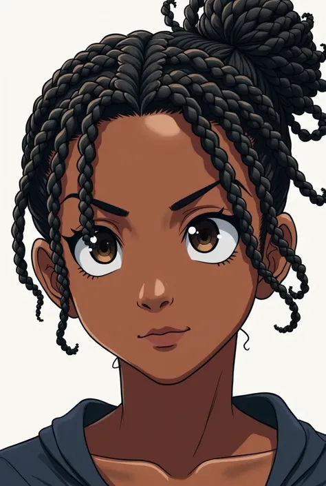 Make an anime boy that’s black have braids