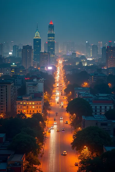 "A modern Pakistan stands at the crossroads of tradition and progress, where bustling metropolises like Karachi and Lahore are illuminated by neon lights, while ancient mosques and historical sites preserve the country’s rich cultural heritage. Skyscrapers...