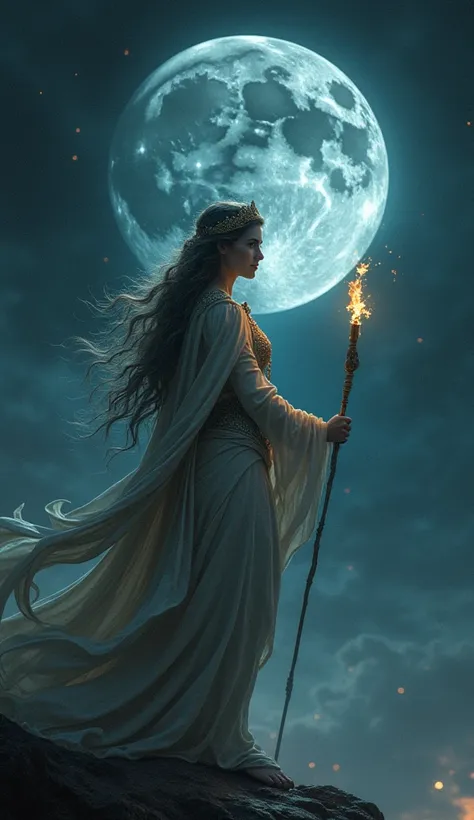 The night trembles under the watchful eye of Hecate, torches flickering at every crossroads, while Selenes silver chariot rides across the sky, bathing the world in moonlight. Eileithyia whispers softly during the birth of every , and Nemesis watches from ...