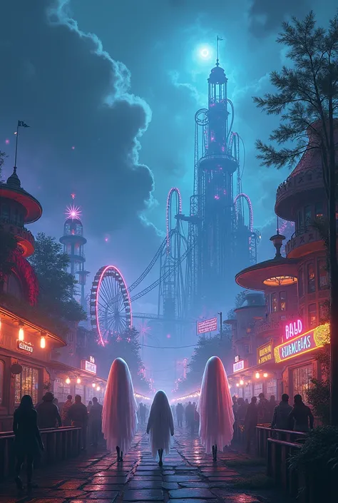 Picture an amusement park in the afterlife