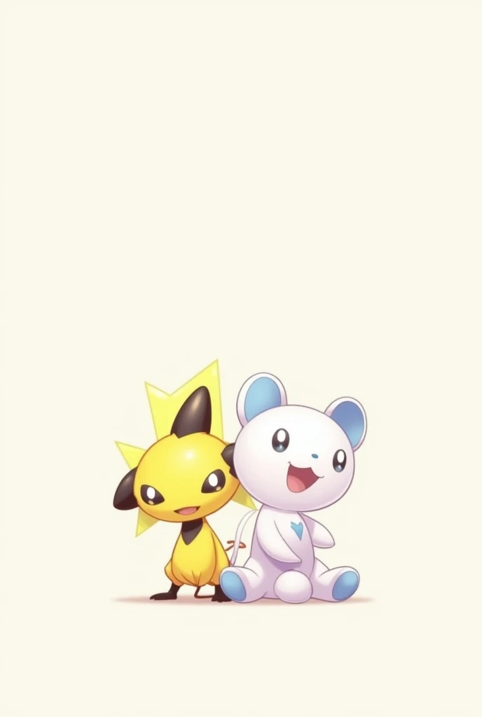  A cute and minimalistic Pokémon wallpaper : toxizap and teddiuresa shiny 