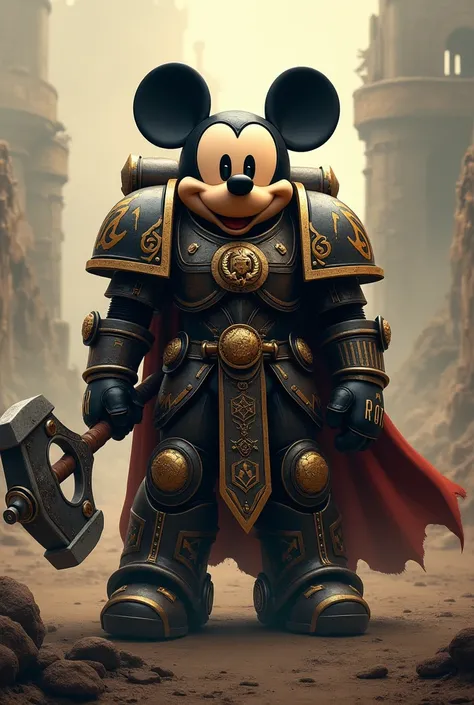 Mickey Mouse as Horus Lupercal from Wh40k