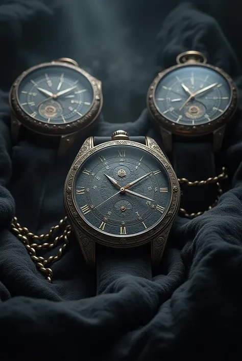 A watch company named timeless wizards theme black and white 