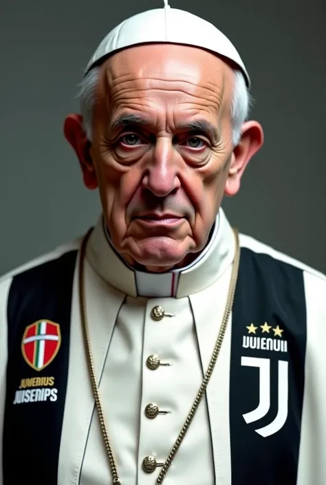 Pope Francis with the sad Juventus shirt