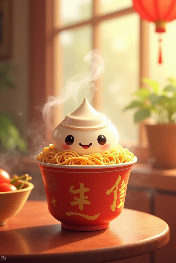 Chinese cup noodle in animated form
