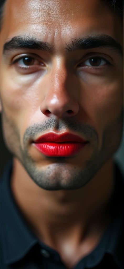 Put lipstick on the guy in the photo