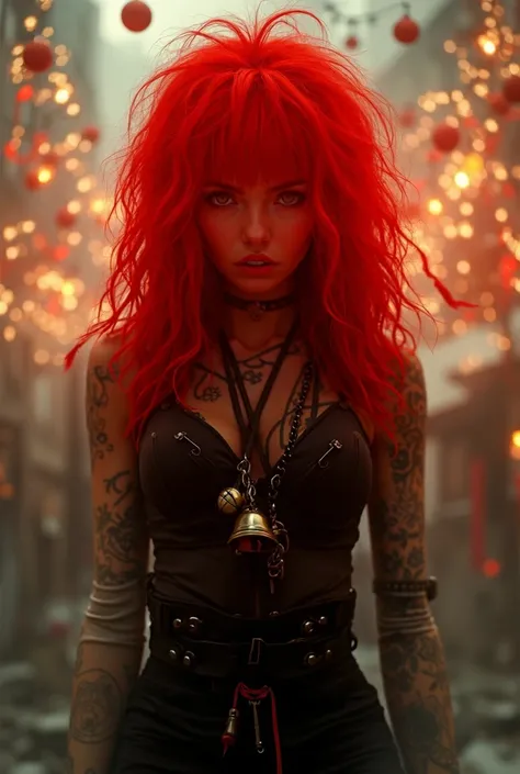 
I want a personal heroine, a rock girl with red hair in christmas bells
