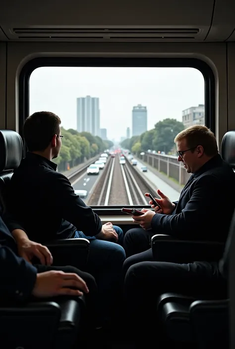 The train rattled down the tracks, a normal commuter ride on an ordinary morning. Passengers sat in silence, lost in their phones, books, or the distant rhythm of the wheels. The windows framed the familiar landscape: gray skies, office buildings, and traf...