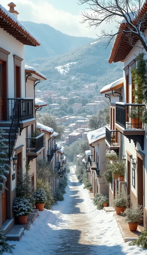 Alcalá de los Gazules snowy