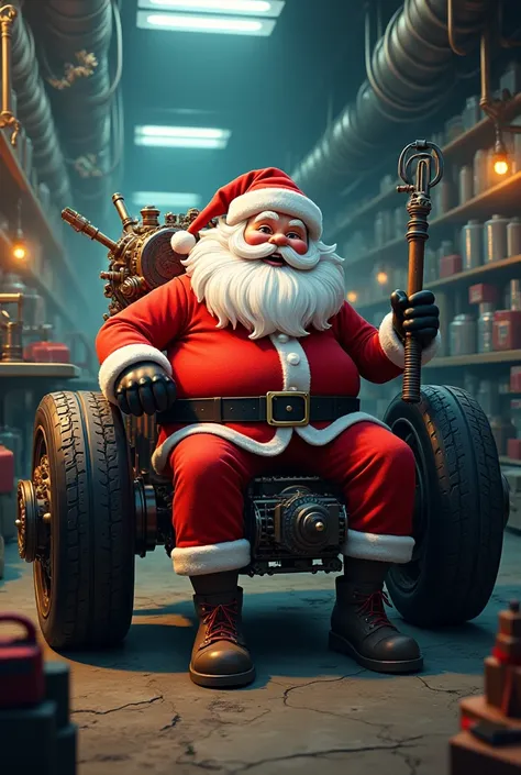 Papanoel shock absorbers Christmas engine tires