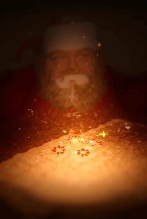 Santa clause using co2 laser for engraving plywood 
