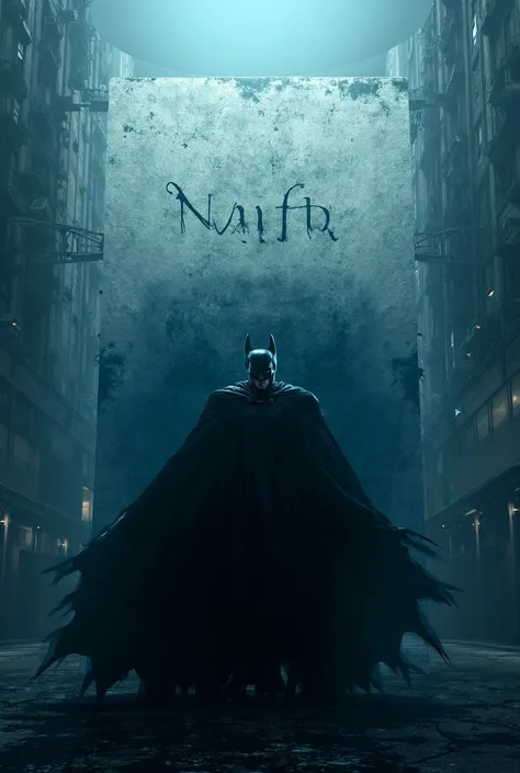 Batman protecting a billboard named NAUFA