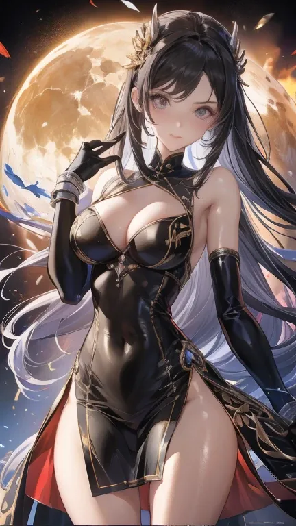 masterpiece,  Best Quality : 1.4), 详细background, 一名goddess, 古老神秘Sexygoddess, beauty女战士战神 , beautySexygoddess,Happy， Big Breasts ，Big breasts，超realistic,  intricate , 32K, Realistic light and shadow style ，( perfect detail : 1.5, 8K Wallpaper, masterpiece, ...