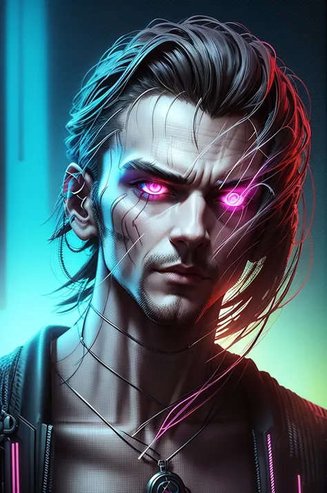 cyberpunk man