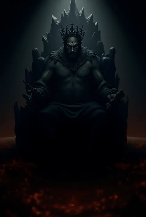 Hades
"A dark and mysterious portrayal of Hades, ruler of the underworld, seated on a black, jagged throne surrounded by a river of fire and souls. He wears a crown made of obsidian and holds a scepter. His expression is calm yet intimidating. Cerberus, th...