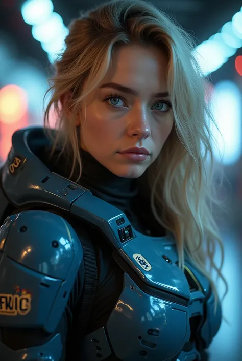 AMBER HEARD, 28 years, beautiful, e-sport, HALO REACH COSTUME, Long hair, blue eyes, The best quality, High resolution, HD Model, Whole body, 