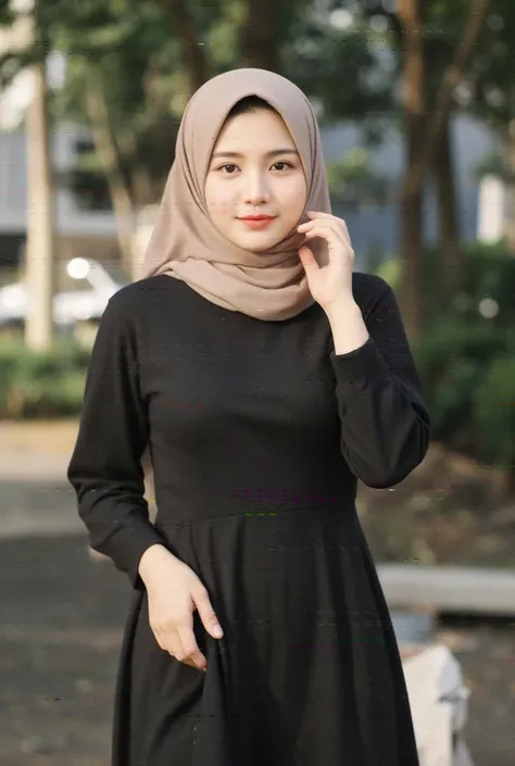 ((Art, Best Quality:1.3)), Islamic Clothing (Perfect) - Tight (Niqab, Hijab, Abaya), (Depth of Field:1.3),

((Art, Best Quality:1.3)), Indonesian Girl, 18 Years Old, Single Girl, Tight Maxi Dress with Round Neck and Long Sleeves, Slim Waist,
((Very Large B...