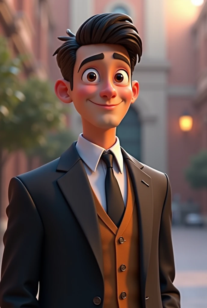 A graduate handsome guy, pixar  style, 3d , high-aesthetic, cinematic, masterpiece 