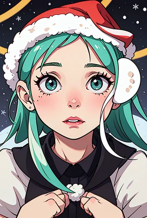  Phos from Houseki No Kuni with Christmas hat 