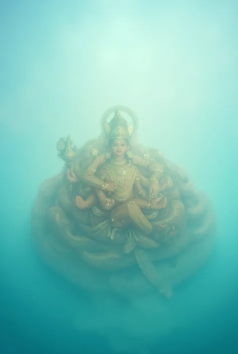 Genrate lord vishnu sleeping on seshu on milk sea