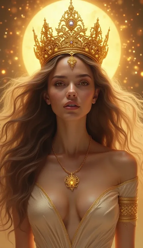 goddess gorgeous crown gold