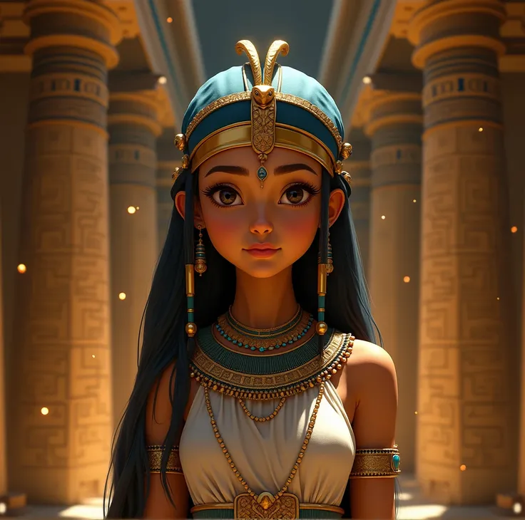 This face is a Pharaonic dress for a girl 