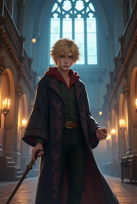 Jaune Arc from RWBY reimagined as a modern Hogwarts Wizard