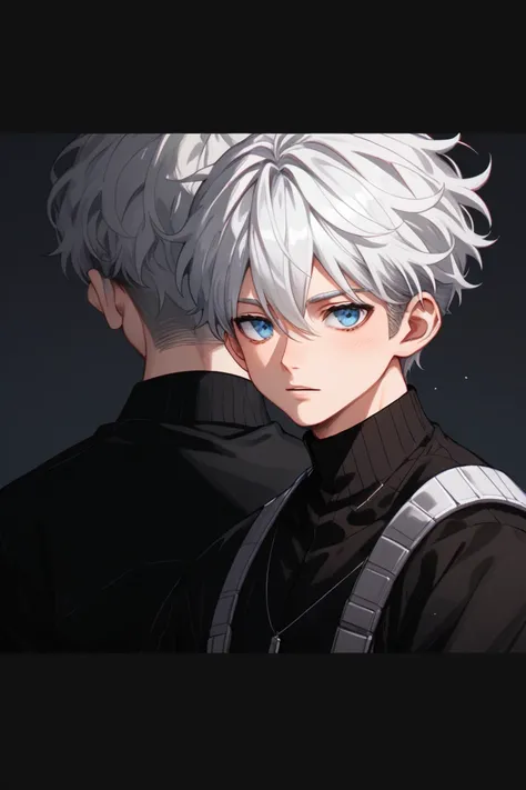  imagem
1
a close up of a person with white hair and blue eyes, killua zoldyck black hair, tall anime guy with blue eyes, he has dark grey hairs, nagito komaeda, white haired, male anime character, silver eyes full body, anime handsome man, killua zoldyck ...