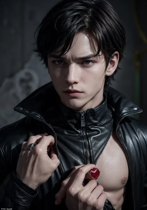 Damian Blackthorn
Role: Male protagonist, cursed vampire.
Description: A 250-year-old vampire, with an intense look and a mysterious aura. Damian is strong, intelligent and passionate, but he carries the weight of centuries of suffering. He is obsessed wit...