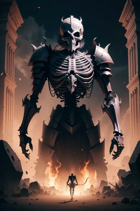  Experience the terrifying sight of the Skeleton Knight，A non-humanoid monster 