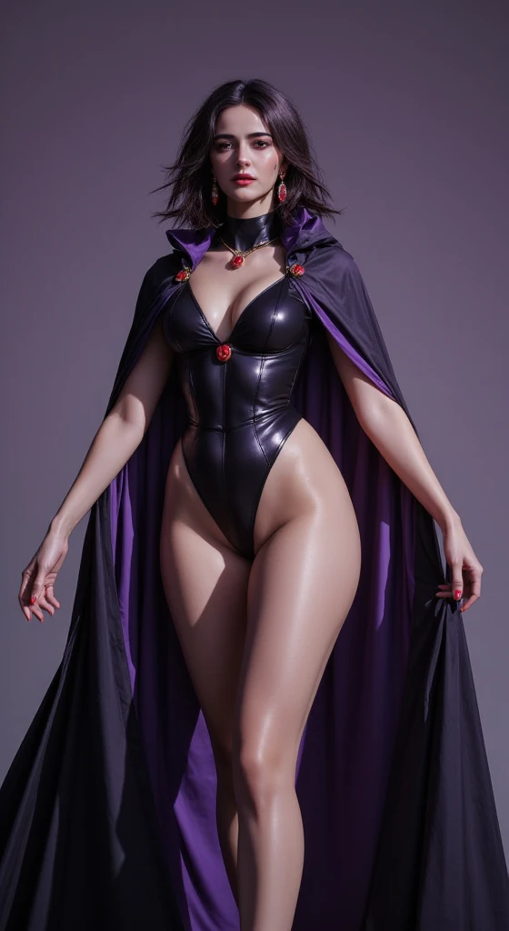 Woman dressed in black and purple posing nude, Supervillain Witch Sorceress, artgerm extremely detailed, Gama Murata and Artgerm,  exquisite fanart highly detailed , Black - Haired Wizard, IG model | Artgerm, in the style of Artgerm, Artgerm. High detail, ...