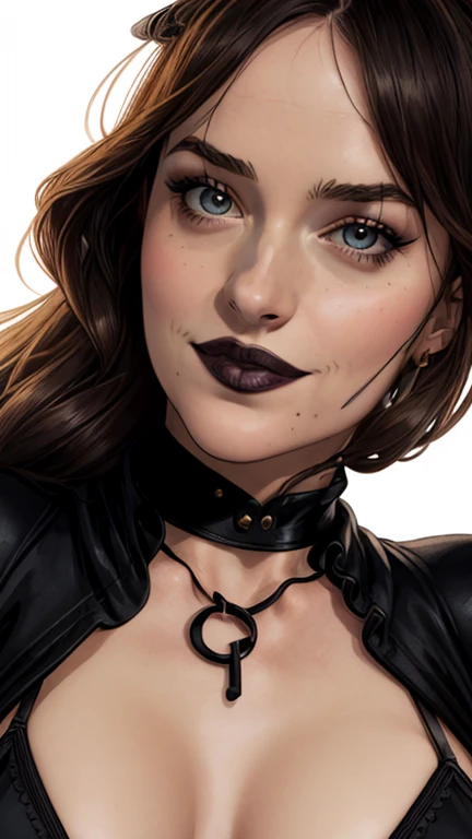 closeup of a woman in a black top and a black bra, estilo de arte de charlie bowater, Estilo Charlie Bowater, retrato de vampiro, arte do personagem charlie bowater, Alena Aenami e Artgerm, Neoartcore e Charlie Bowater, Charlie Bowater cores ricas e profun...