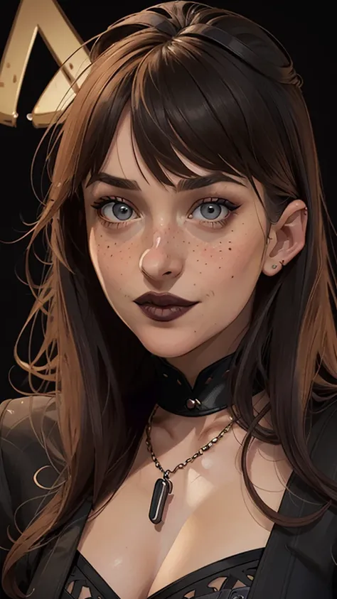  Close-up of a woman in a black blouse and a black bra ,  Charlie Bowater art style , estilo Charlie Bowater, portrait of vampiro, arte do personagem Charlie Bowater, Alena Aenami and Artgerm, Neoartcore e Charlie Bowater,  Charlie Bowater rich and deep co...