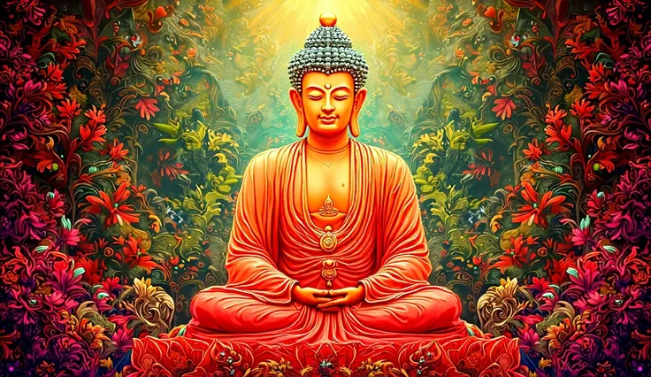 colour full buddha image 