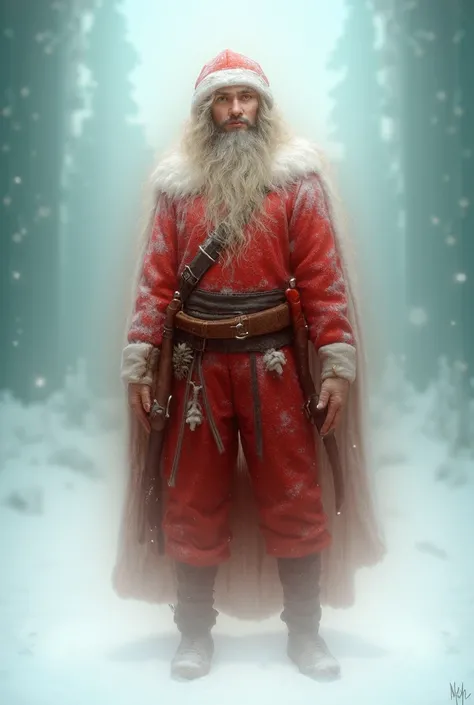 Archer Oliven Kanh in Santa Claus costume