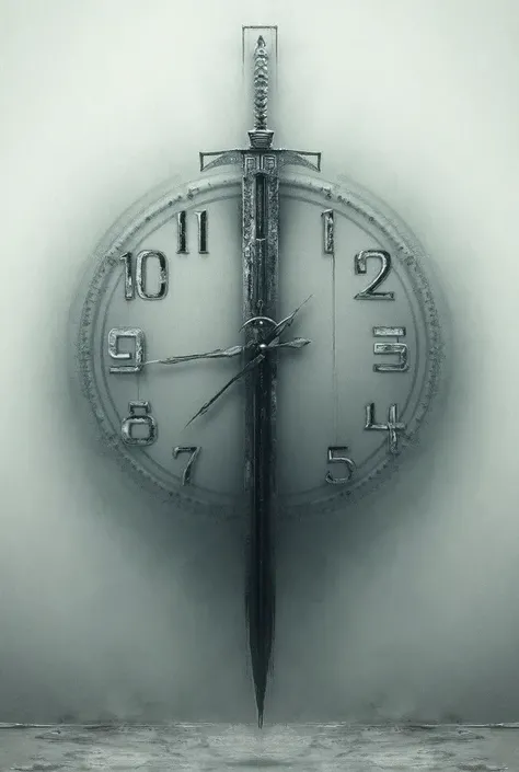 A picture of a wall with the time written like a sword, if your pieces do not cut it